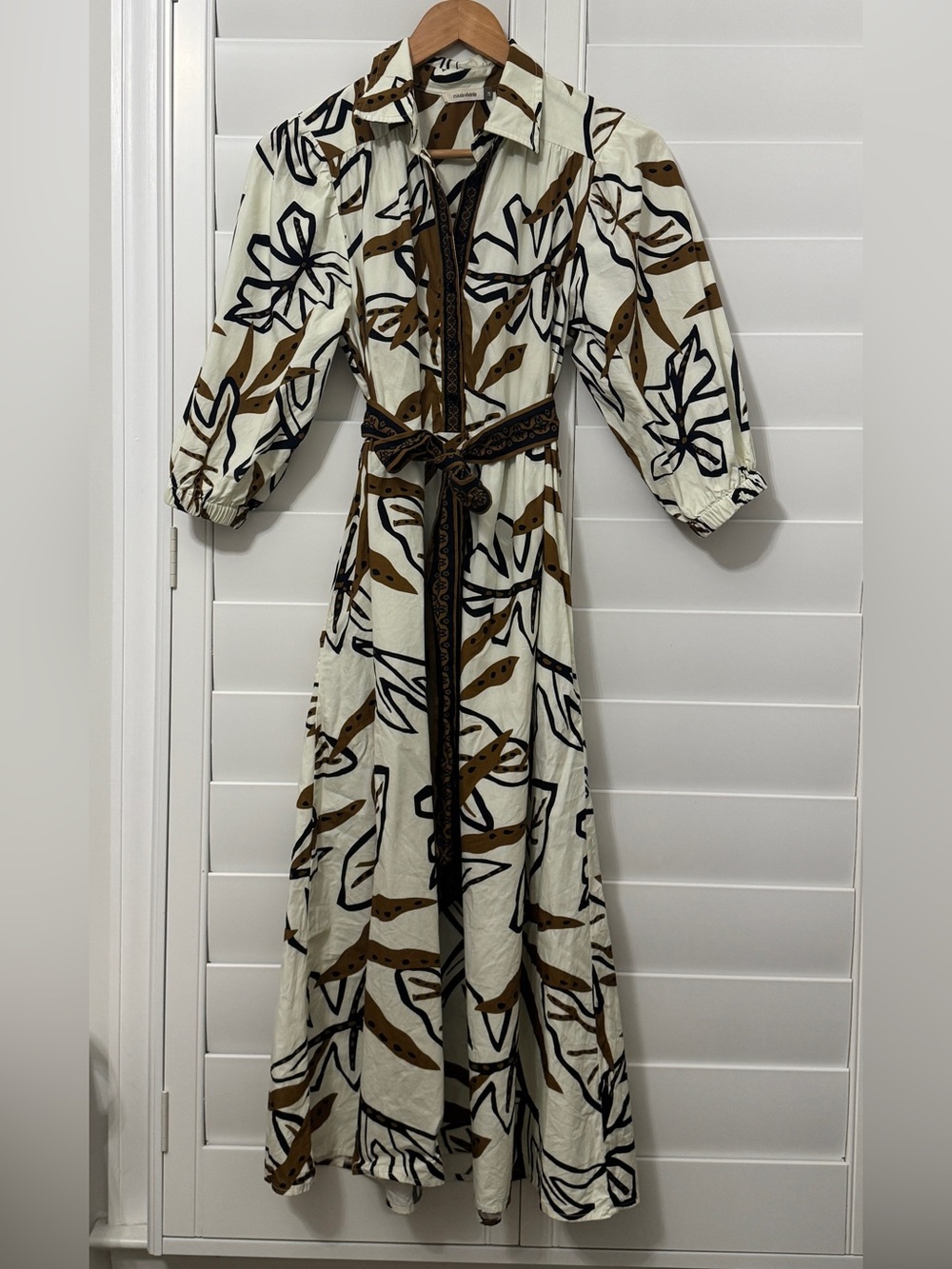 Maude Vivante | Remi Dress in vanilla fern print